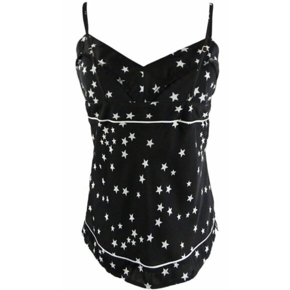 INC Int’l Concepts Size S Black White Starry Night Print Sleep Camisole Tank NWT - Picture 3 of 4
